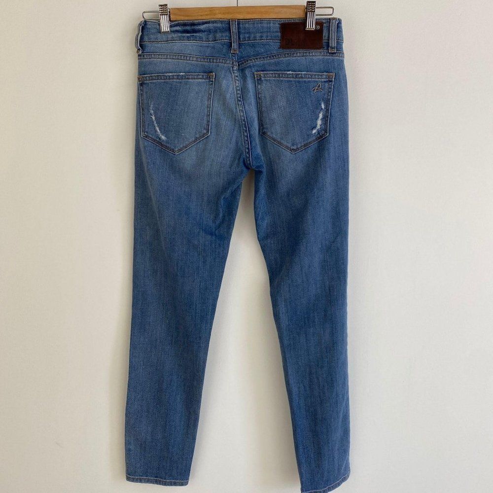 DL 1961 Ripped Skinny Jeans Mid Rise - Picture 5 of 7